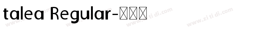 talea Regular字体转换